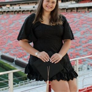 Showpo Black Dress with Details